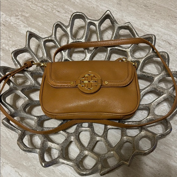 Tory Burch Brown Leather Crossbody Bag - Picture 2 of 3